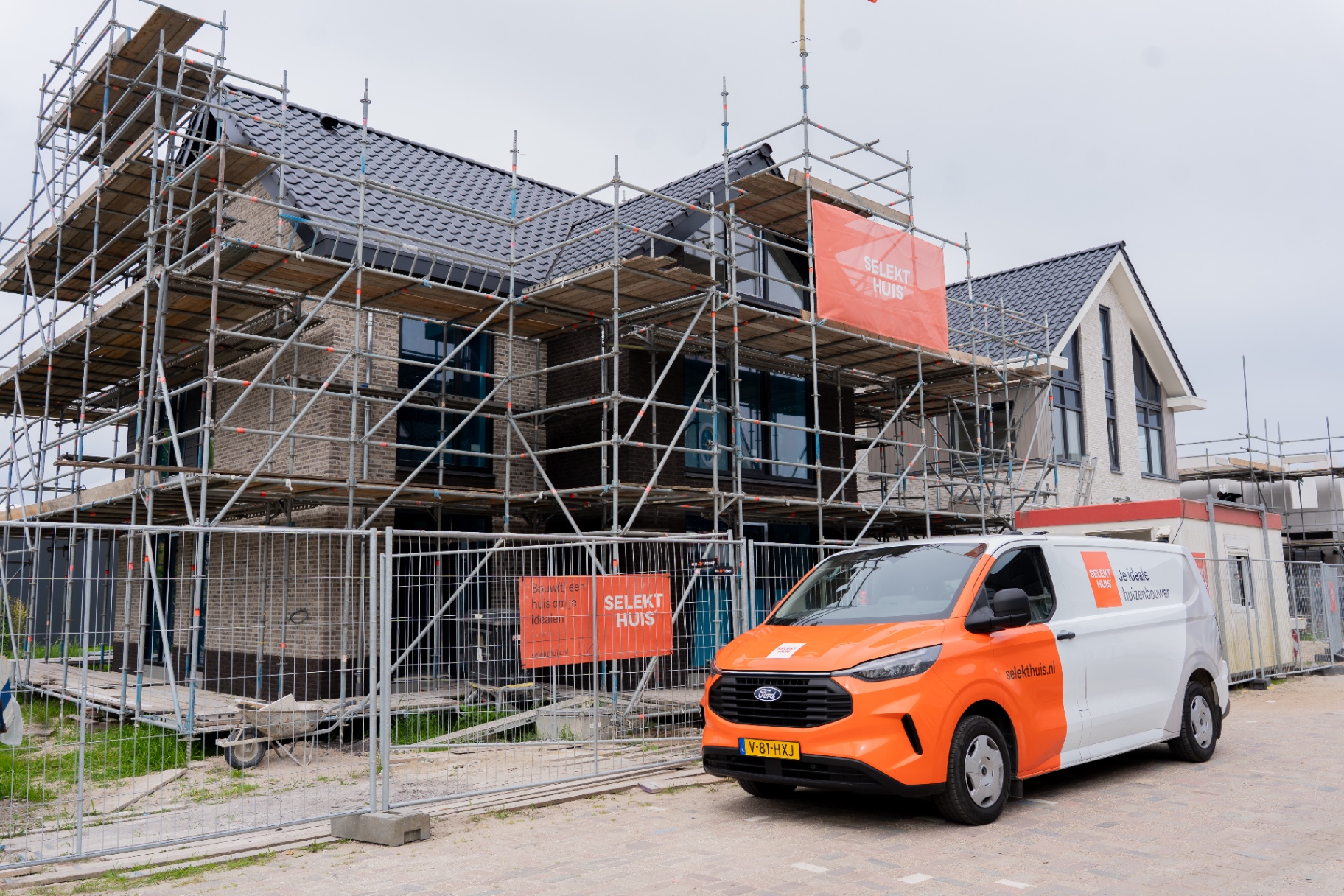 Woning in aanbouw